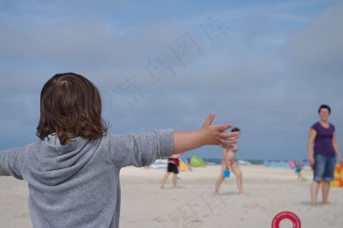 假期，海滩，海，夏天，假期，儿童，乐趣