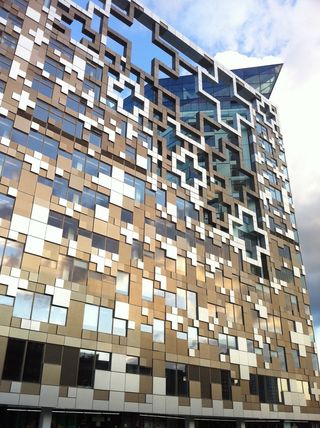 立方体，建筑，建筑，正面，设计