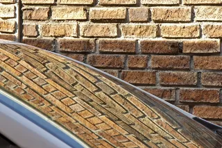 反射，玻璃，墙，摘要，闪亮，窗口，砖