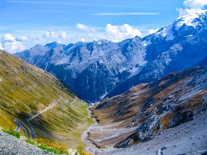 山脉，风景，Pass口路