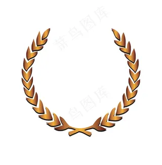 金，桂冠，花环