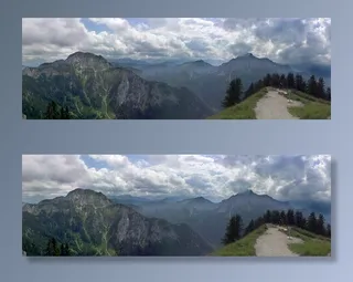 高山，全景，径，高速公路，云团，夏天，岩