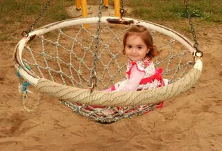 女孩，贝贝，播放，公园，无罪，秋千