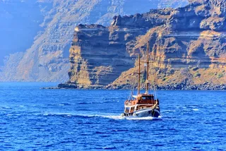 希腊，圣托里尼岛，海滩，太阳，假期，夏天