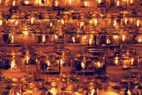 蜡烛，光，火焰，火，庆典，装饰