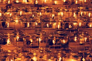 蜡烛，光，火焰，火，庆典，装饰