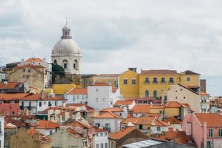 建筑,葡萄牙,寺塔,江河,,旧城与黑人的看法