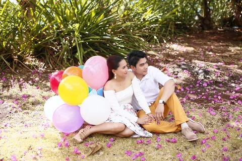 夫妇，好看，气球，可爱，爱情，不错，侧