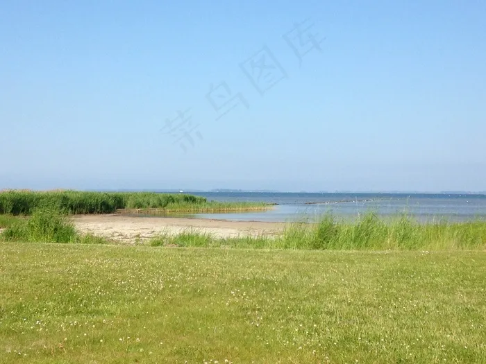 大自然，Kleiner Ostseestrand，湖泊，水，波罗的海
