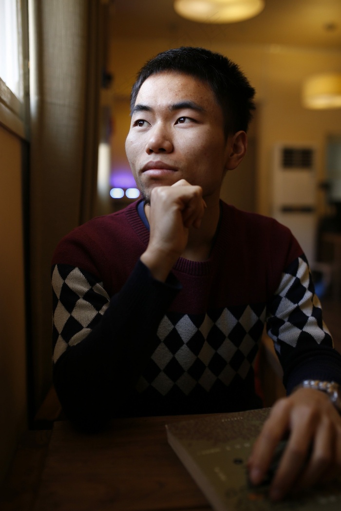 光，思维，肖像，男人，人，学生