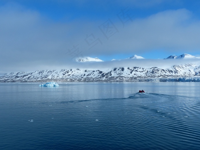 斯匹次卑尔根，黄道十二宫，北极，仍，寂寞，光，冰