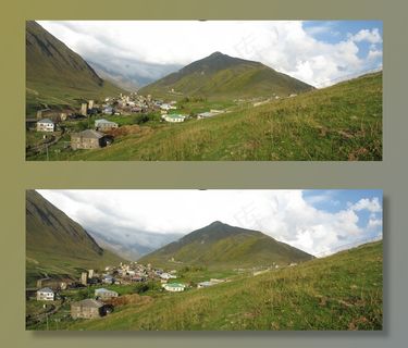 乌什古利，格鲁吉亚，村，自然，景观，山