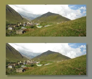 乌什古利，格鲁吉亚，村，自然，景观，山