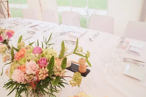 婚礼，仪式，鲜花，花束，玛丽，快乐