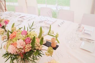 婚礼，仪式，鲜花，花束，玛丽，快乐