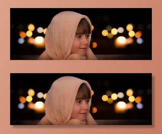 儿童，女孩，脸，肖像，夜，黑暗，道路，汽车