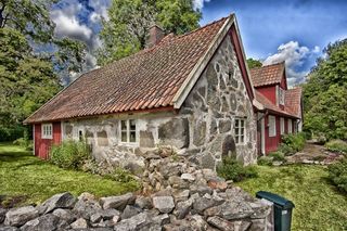 瑞典，房子，首页，石头，夏天，春天，人类发展报告，天空