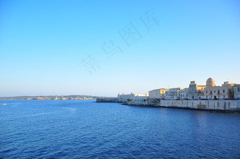 海洋,湖泊,江河,军舰,天空,锡拉库扎在意大利西西里岛