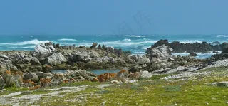 海岸，海，冲浪，岩，海滩，波，岩石海岸