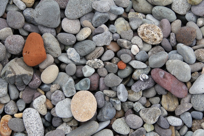 鹅卵石，海滩，石头，海岸线，海边，海岸