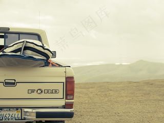 福特，卡车，冲浪，冲浪，海滩，加利福尼亚