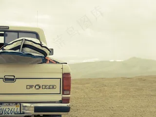 福特，卡车，冲浪，冲浪，海滩，加利福尼亚