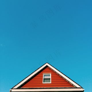 屋顶，斯堪的那维亚，红色，建筑，房子，多彩