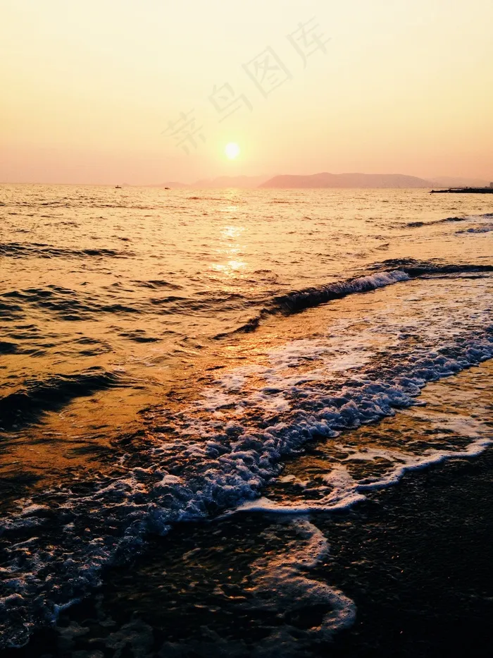 海洋，海滩，日落，海，夏天，性质，沙，海岸