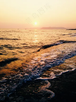 海洋，海滩，日落，海，夏天，性质，沙，海岸