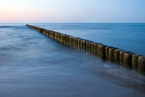 丁坝,海,波罗的海,海滩风景,傍晚的太阳 丁坝,海,波罗的海,海滩风景,傍晚的太阳