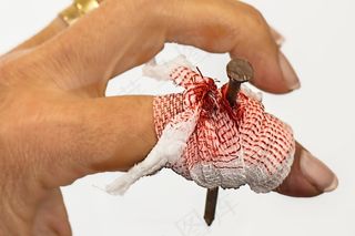 伤害，急救，绷带，疼痛，酸痛，受伤