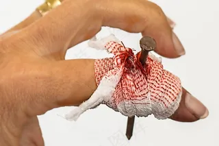 伤害，急救，绷带，疼痛，酸痛，受伤