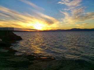 岛，日落，圣劳伦斯河