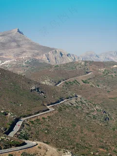 山,道路,无尽,弯曲,岛,希腊 山,道路,无尽,弯曲,岛,希腊