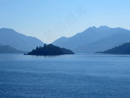 土耳其，马尔马里斯，海，印象，山，蓝色