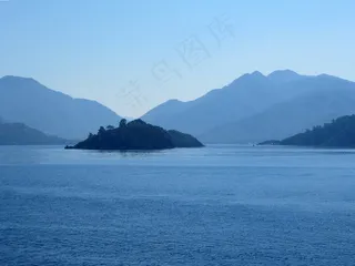 土耳其，马尔马里斯，海，印象，山，蓝色
