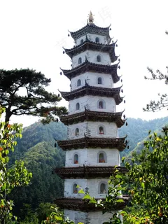 塔，佛塔，风景，山，佛教，宗教