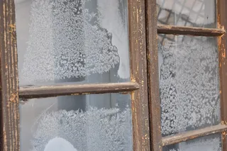 窗户，冬天，弗罗斯特