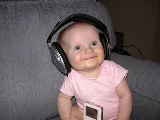 婴儿,小孩,耳罩,美女,人物特写,与婴儿的乐趣第3部分