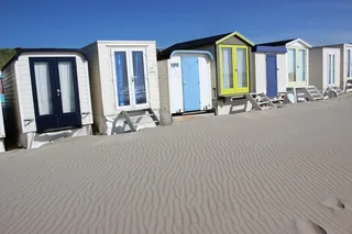 海滩，房屋，夏天，假期，海岸，假期