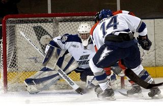 冰上曲棍球，守门员，目标，体育，团队，头盔，游戏