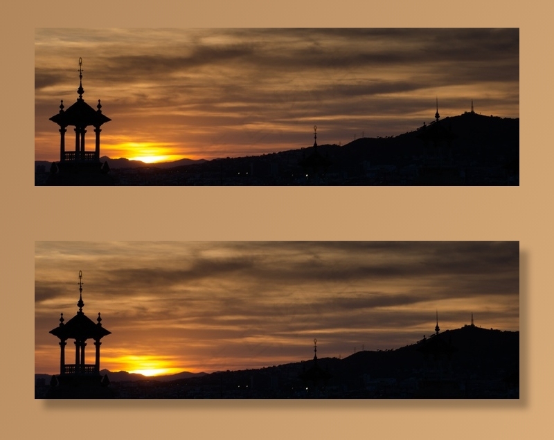 西班牙广场，巴塞罗那，日落