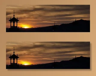 西班牙广场，巴塞罗那，日落