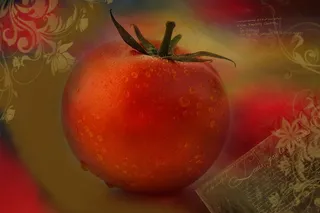 番茄，红色，蔬菜，健康，素食主义者，湿