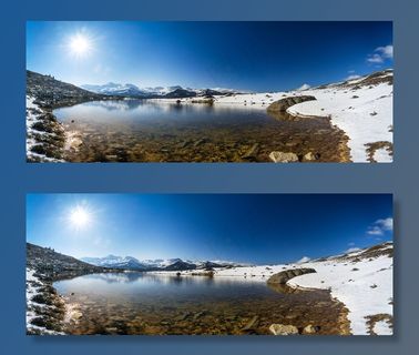 山，湖，宽，全景，角度，宽视角