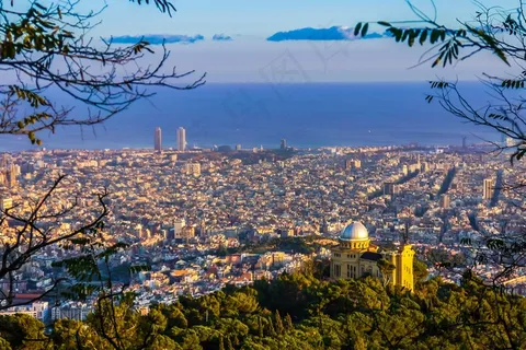 巴塞罗那，意见，加泰罗尼亚，城市，城市，景观