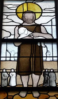 教堂的窗户，牧羊人，窗口，彩绘玻璃，圣经