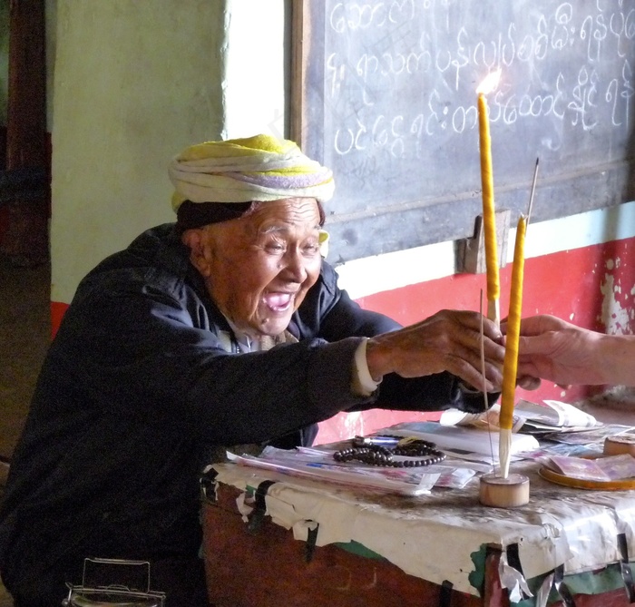 缅甸，庙，老人，文化，缅甸，佛教