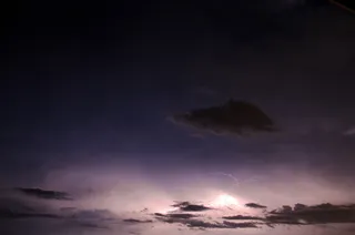 雷声，闪电，云，夜晚，雷暴