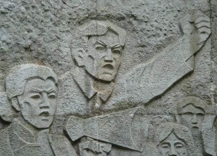 壁画，战斗，石头，雕刻，男子，侵略